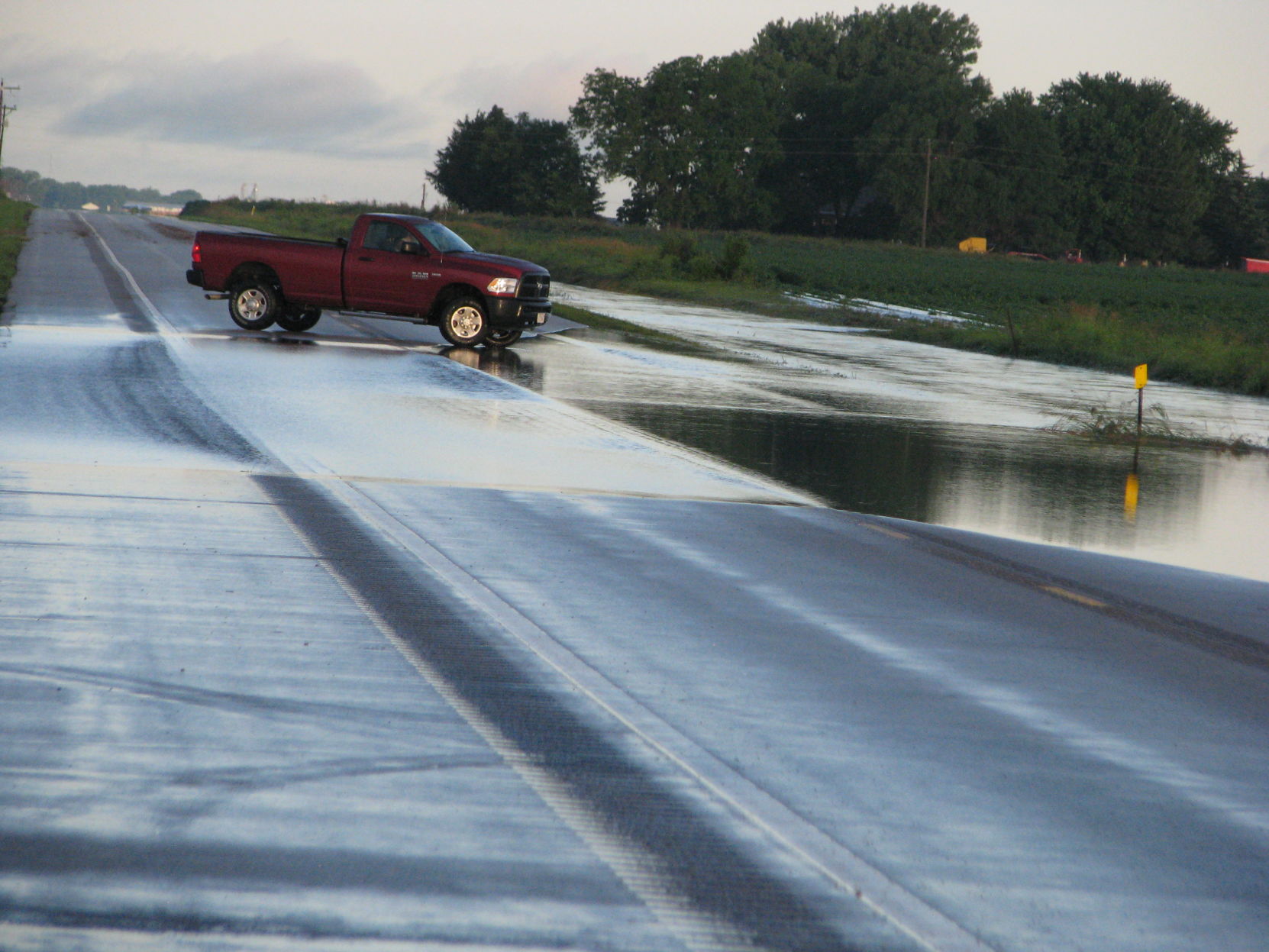 Water over Hwy 30
